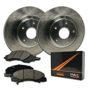 Max Brakes Kit de freins arrière Premium OE Rotors et plaquettes en céramique | KT071042-35