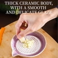 thumbnail image 7 of All-In-One Premium Ceramic Garlic Grater Plate - Modern Design and Style - for Garlic, Ginger, Chocolate, and More Purple, 7 of 7