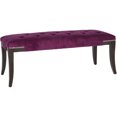 thumbnail image 3 of SAFAVIEH Gibbons Bench Silver Nail Head Plum, 3 of 6