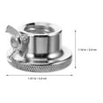 thumbnail image 2 of HEALEEP 4 Pcs Haltères Écrous de Sécurité en Fonte pour Routine d'Entraînement en Argent, 2 of 7