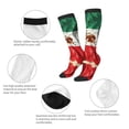 thumbnail image 4 of Knee High Socks for Women Mexico-Flag- Print Long Tube Sock Uniform Socks, 4 of 7