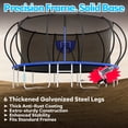 thumbnail image 6 of WOWLAND Trampoline 16FT for Kids and Adults with Lights, 1500LBS Heavy Duty Trampoline Outdoor with Enclosure Net and Basketball Hoop, Recreational Backyard Trampoline, Easy Assembly, Birthday Gift, 6 of 9