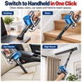 thumbnail image 6 of Cordless Vacuum Cleaner, 4-in-1 Stick Handheld Vacuum for Pet Hair, Carpet, Hardwood Floor and Car, 50KPa 600W Rechargeable, 60 Min, Gray, 6 of 8