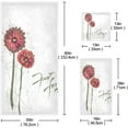 thumbnail image 2 of Dreamtimes Bath Towel Sets for Bathroom Hand Towels Fingertip Towels Dahlia Stick Figure 3 Piece Decorative Soft Cotton Absorbent, 2 of 6