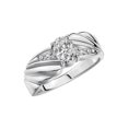 thumbnail image 4 of RYLOS Bagues pour Femmes Bague Aile d'Ange en Or Blanc 14K Pierre de Naissance Pierre Précieuse 7X5MM et Diamants Topaze Blanche d'Avril Bijoux pour Femmes Taille 5, 4 of 6