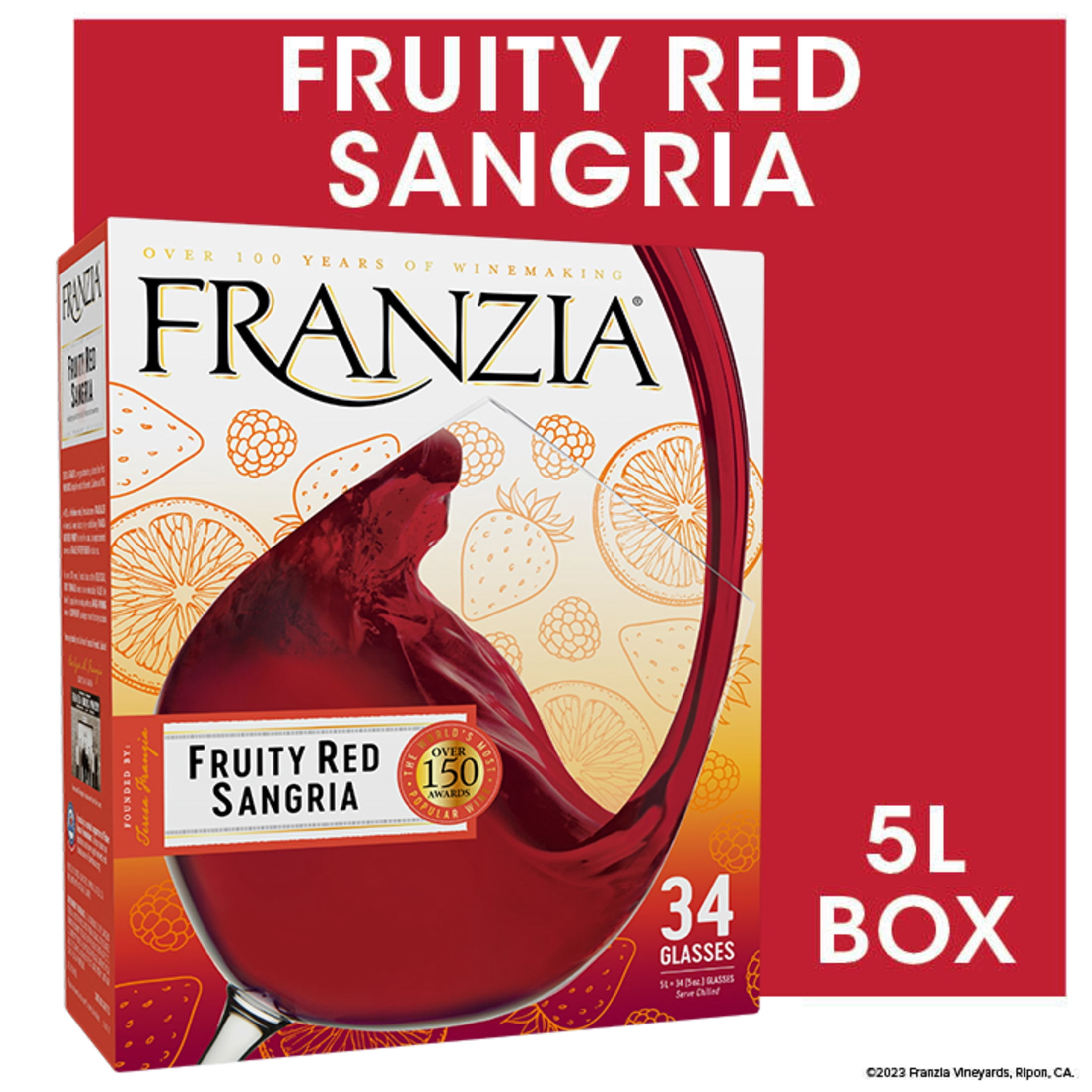Franzia Red Sangria, Red Wine, 5L