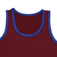 thumbnail image 6 of Sakmal Mens Tank Tops Summer Crew Neck Red Red Camisole Breathable Muscle Workout Solid Sleeveless Shirts, 6 of 7