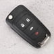 thumbnail image 5 of Coche 4 botón flip llave remota fob caso de carcasa cubierta de reemplazo negro para, 5 of 7