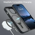 thumbnail image 3 of Compatble with iPhone 15 Case, Phone Case for iPhone 15 with Magnetic Invisible Stand [Magsafe Support] [Military Grade Protection] Shockproof Protective Phone Case for iPhone 15 6.1", Black, 3 of 14