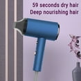 thumbnail image 5 of Professional Ionic Hair Dryer 800W Compact Travel Blow Dryer with Removable Nozzle for Fast Styling and Frizz Control, Ideal for Home and Salon Use(Blue),Ccwuwei, 5 of 8