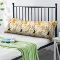 thumbnail image 2 of Long Body Pillow Cover – Soft & Breathable, Hidden Zipper, 20"x54", Cute Cat & Paw Print – Perfect Gift for Cat Lovers, Side Sleepers, Pregnancy Support, Pet-Themed Decor, 2 of 7