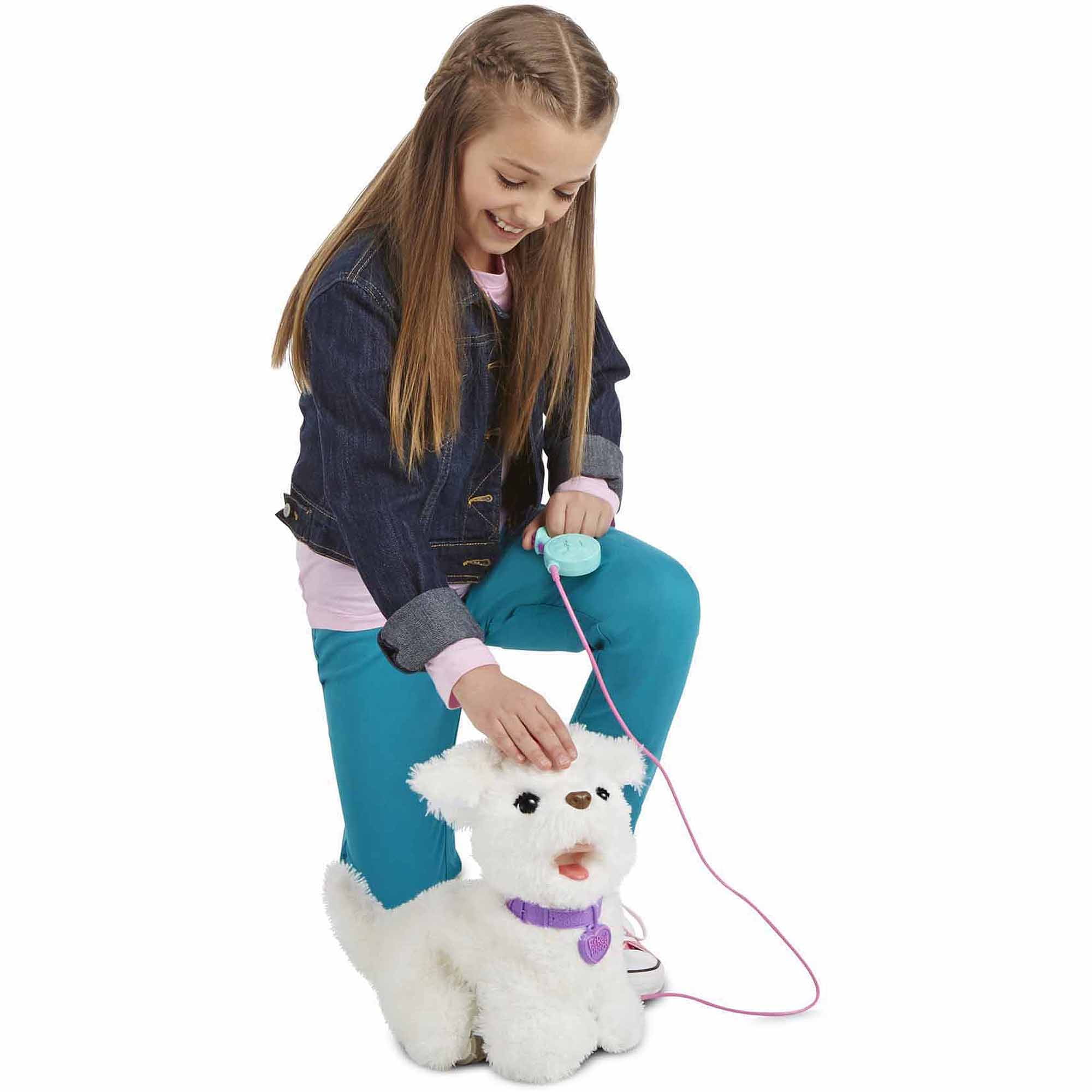 furreal friends dog with leash