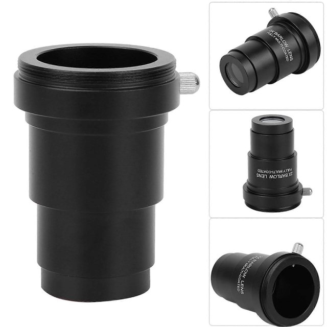 2x Barlow Lens, M42x0.75 Thread, for 1.25" Astronomical Telescope Eyepieces
