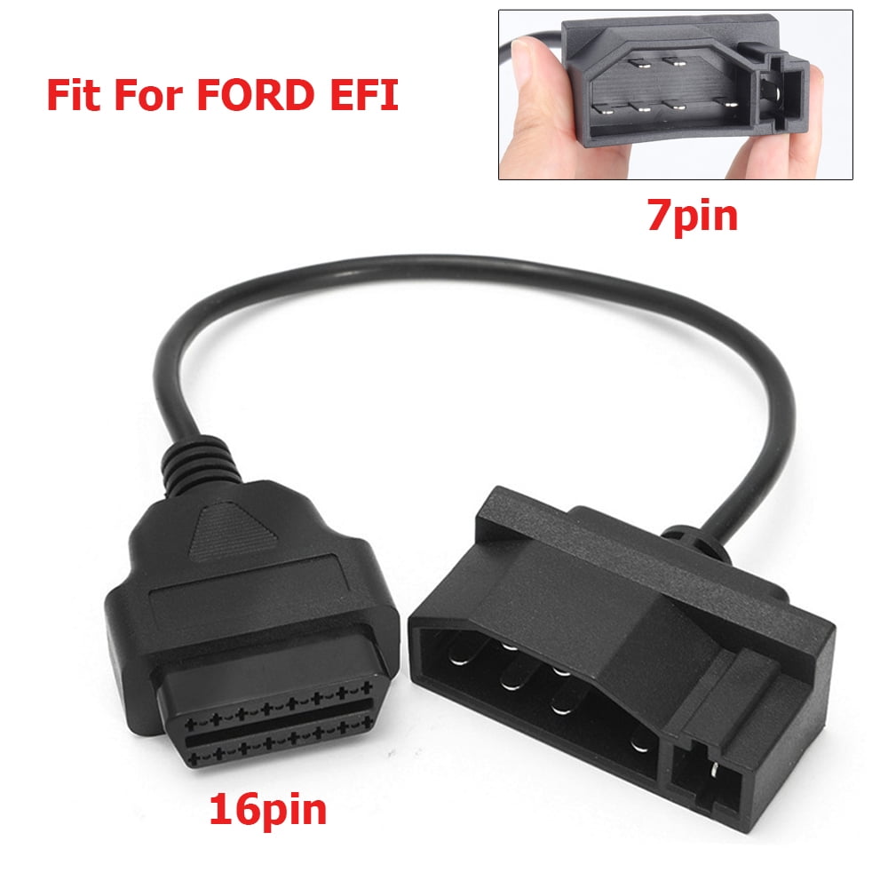 7 Pin Male OBD1 to OBD2 OBDII 16 Pin Diagnostic Adapter Cable For FORD EFI 