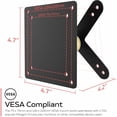 thumbnail image 3 of CTA Digital VESA-Compatible Rotary Ball-Head Adjusting Mount with Universal Security Enclosure (Black) - 7" to 14" Screen Support - 75 x 75, 100 x 100 - VESA Mount Compatible - 1 - Steel, 3 of 6