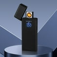 thumbnail image 4 of Penkiiy Ultra-Thin Electric Lighter,Tungsten Turbo Lighter Touch Switch Windproof Lighter Rechargeable USB Lighter with LED Battery Indicator, 4 of 9