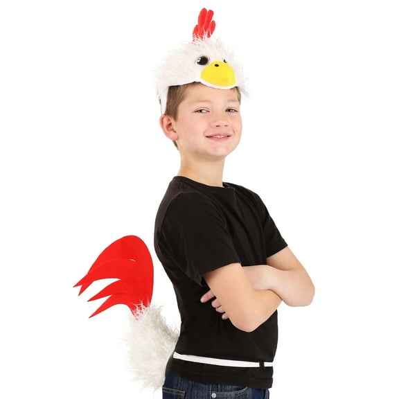 Chicken Soft Headband & Tail Accessory Kit