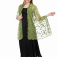 thumbnail image 6 of Xfvqtps Womens Sequin Shawl Wedding Dress Evening Gown Cheongsam Shawl Bride Bridesmaid Shawl Scarf Green, 6 of 8