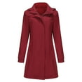 thumbnail image 5 of Godom Women Waterproof Lightweight Rain Jacket Long Windproof Loose Rain Coats Active Outdoor Hooded Windbreaker, 5 of 6