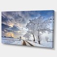 thumbnail image 2 of Paysage Nuageux en Hiver Blanc - Impression sur Toile, 2 of 3
