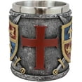 thumbnail image 5 of Ebros Lion And Fleur De Lis Coat Of Arms Crusader Knight Drinking Mug Cup Decor, 5 of 8