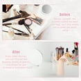 thumbnail image 7 of Unique Bargains Silicone Makeup Brush Bag Stand Up Travel Makeup Brush Holder Portable Makeup Brush Pouch Cosmetic Khaki, 7 of 7