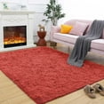 thumbnail image 1 of Softlife Stylish Soft Shaggy Velvet Carpet for Living Room/Bedroom, Fluffy Children Rugs,5' x 8',Cokered, 1 of 9