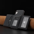 thumbnail image 7 of Allytechgroup Wallet Case for iPhone XR, RFID Blocking PU Leather Stand Phone Shell with Credit Card Slot Shockproof Protective Back Cover for iPhone XR Women Men, Black, 7 of 7