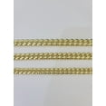 thumbnail image 5 of 10k Miami Cuban Chain Yellow Gold Necklace 6mm-8mm 20-30 Inches Real Men Women (length:22; width:6mm;), 5 of 7