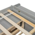 thumbnail image 3 of Noble House Full Bed with Bookcase Headboard, 6 Storage Drawers and Bed-End Storage, Pine Wood Frame, Grey, 3 of 20