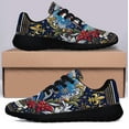 thumbnail image 3 of Louisiana Joyeux Noyl Pelican Feliz Navidad ChriStas Shoes Sneakers Black Size 9, 3 of 7