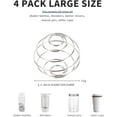 thumbnail image 2 of 4 Pcs 2.1-Inch Large Size Shaker Balls for Protein Shakes,Milkshake and Salad Dressing,304 Stainless Steel Shaker Ball,Blender Ball Replacement, 2 of 5