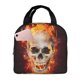 thumbnail image 1 of Disketp Satanic Skull for Insulated Lunch Bag for Women and Men, Perfect for Work, Hiking, Picnic, 1 of 8