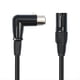 thumbnail image 1 of Cable XLR XLR Hembra de Ángulo Recto A Macho Cable de Micrófono Balanceado de 3 Pines para Mezcladores, Sistemas de Altavoces, 1 of 5