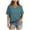 Blue, variant on YOUSNH Women's T Shirt V Neck Short Sleeved Casual Loose T Shirt Top Will Be Popular in 2024 T-shirts for Women 2024 Blue M