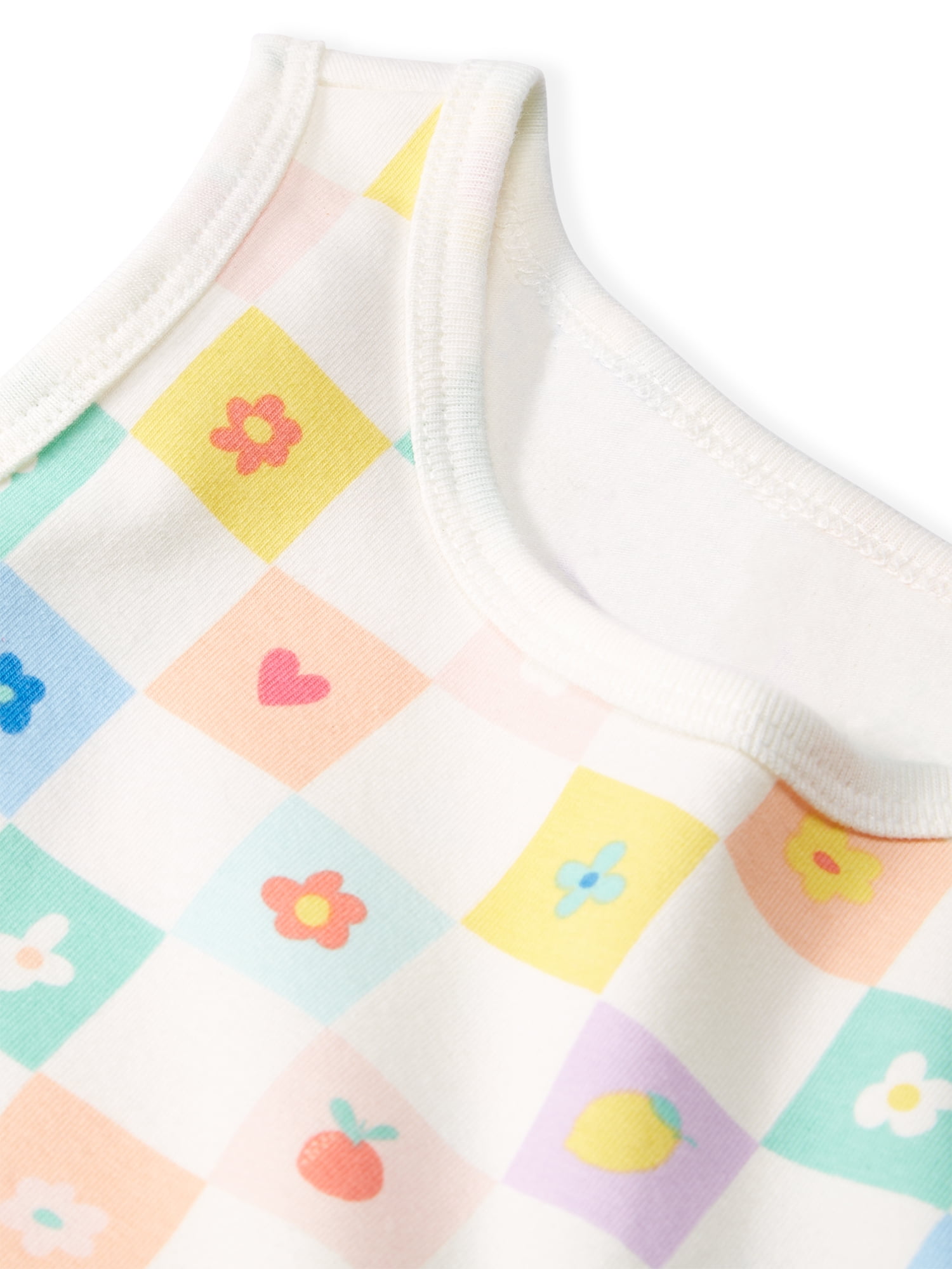 Garanimals Newborn, Baby & Toddler Girl Cotton Graphic Tank Tops, 4‑Pack, Sizes 0-6T