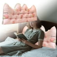 thumbnail image 1 of Coussin de Lit Doux Dossier Oreiller pour Chambre et Salon Confort Lecture Relaxation avec Attaches Housse en Polyester Durable, 1 of 6