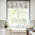 thumbnail image 4 of Valances for Windows,Watercolor Bird On Branch Semi Sheer Valances Windows Curtain, Rod Pocket Short Window Treatment Light Filtering Decor Valances for Kitchen Living Room Bedroom - 54"x18", 4 of 6