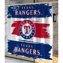 Pegasus Texas Rangers Shower Curtain & Bath Mat Set