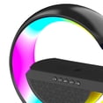 thumbnail image 2 of Luz Nocturna Rgb Luz nocturna LED Altavoz compatible con Bluetooth Cargador inalámbrico de 10 W Negro Ndcxsfigh Para estrenar, 2 of 3