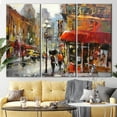 thumbnail image 3 of Modern Art, Abstract Printed Canvas, City Poster, Rainy Day Poster, Oil Painting Print, View Poster, Landscape Canvas Art, Cafe Artwork, Canvas Wall Decor - Gold Framed, 3 of 9