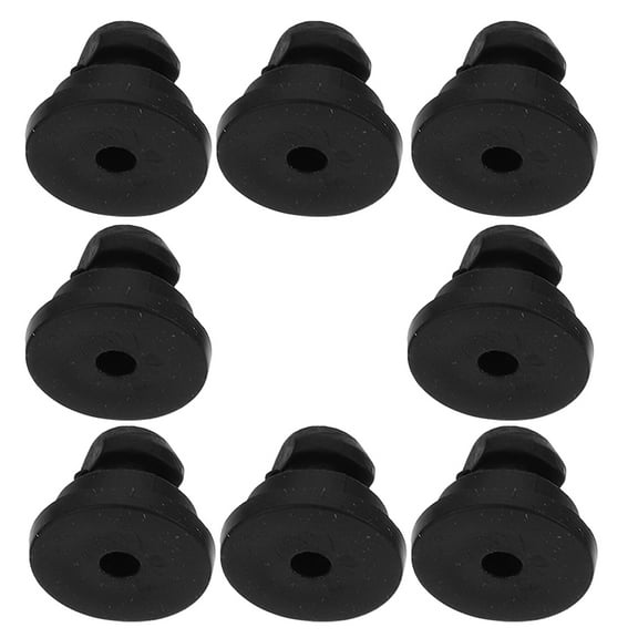 Hytrove Rubber Feet Black 8Pcs 0.63X0.63X0.31In