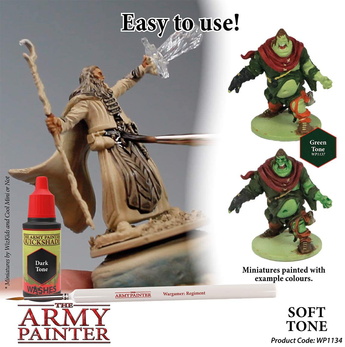 Army Painter Soft Ink - Quickshade Wash - Non-Toxic Lightly Pigmented Water Based Wash Paint for Tabletop Roleplaying, Boardgames, and Wargames Miniature Model Painting - Walmart.com