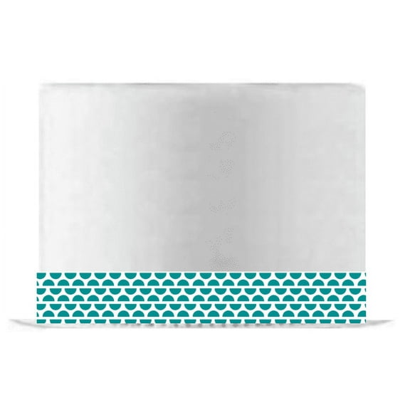 Teal Waves Edible Cake Decoration Ribbon -6 Slim Strips