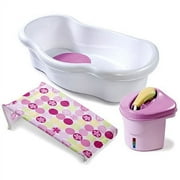 Bath Center With Shower, Pink