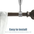 Curtain Rod Metal Socket Drapery Rods Holder Holders Ceiling