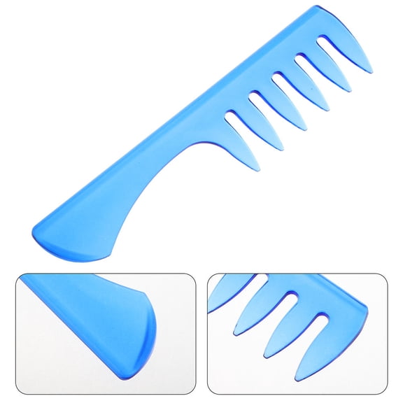 OUNONA 2pcs Men's Hair Styling Tools Vintage Wide Tooth Combs for Thick Hair Salon and Home Use Plastic Easy Combs for Curly Hair Maintenance