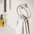thumbnail image 2 of RARXTR Chrome Hand Towel Holder for Bathroom (2 Pack) Kitchen Towel Ring Modern Rounded Base Wall Mount SUS304 Stainless Steel, 2 of 6