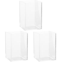 3 Pieces Aquarium Fish Tank Glass Containers Acrylic Betta Supplies Tanks Bowl Decorative Goldfish Office