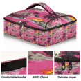 thumbnail image 2 of Iauyy Casserole Carrier for Hot Food Insulated Casserole Travel Carry Bag with Lid Food Warmer Bag for Party/Picnic,Island Pattern, 2 of 7
